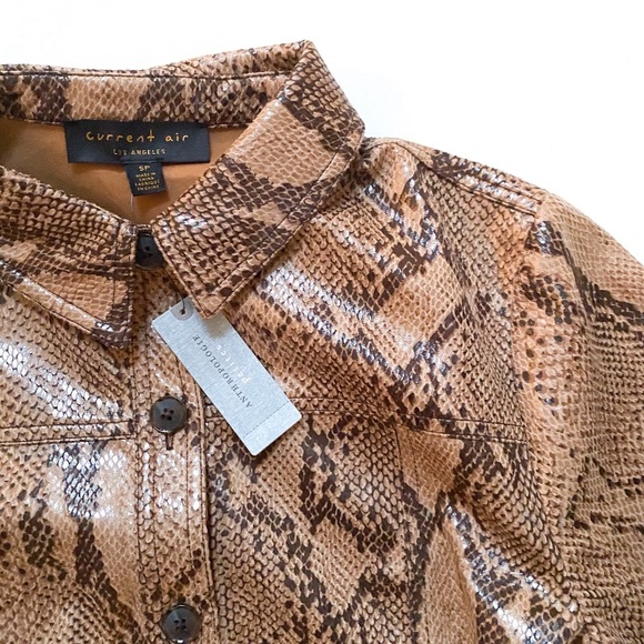 Anthropologie Snakeskin Print Jacket - Picture 5 of 9